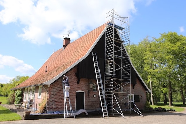 Buitenschilderwerk boerderij Enschede Mellink Schilders
