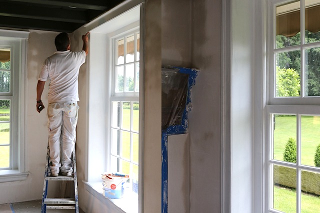 Afwerking en binnenschilderwerk monumentale boerderij Enschede Mellink Schilders